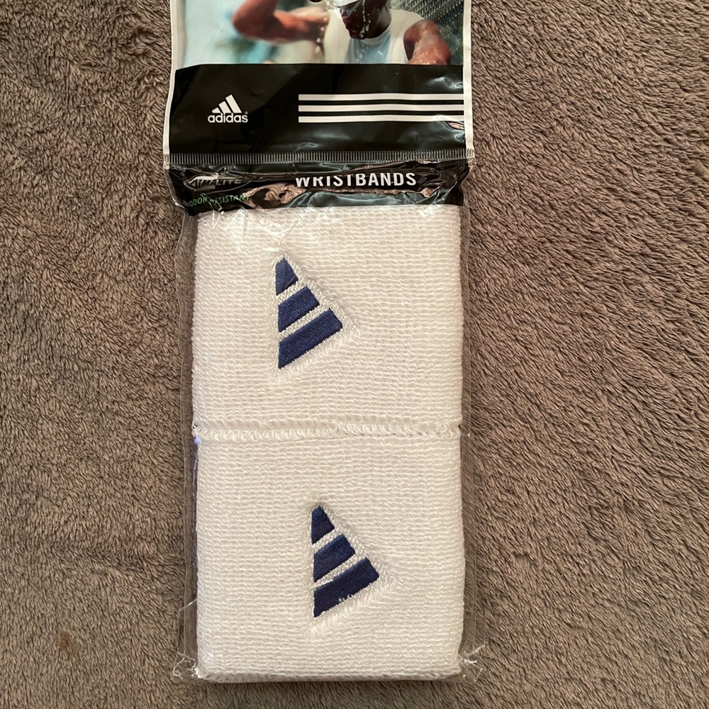 Adidas White Wristbands